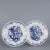 A fine quality matching pair of 18th-Century Dutch Delft plates. They are hand painted in traditional cobalt blue and...