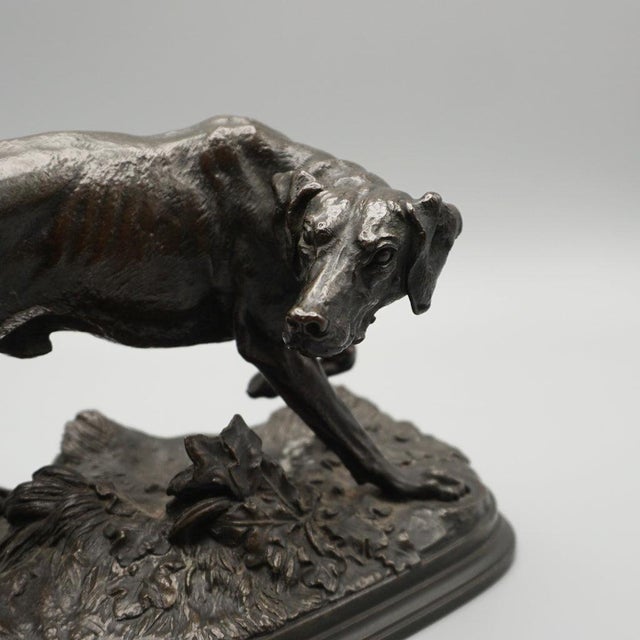 Pierre Jules Mene, Pointer Dog, 1860s, Bronze For Sale - Image 9 of 12