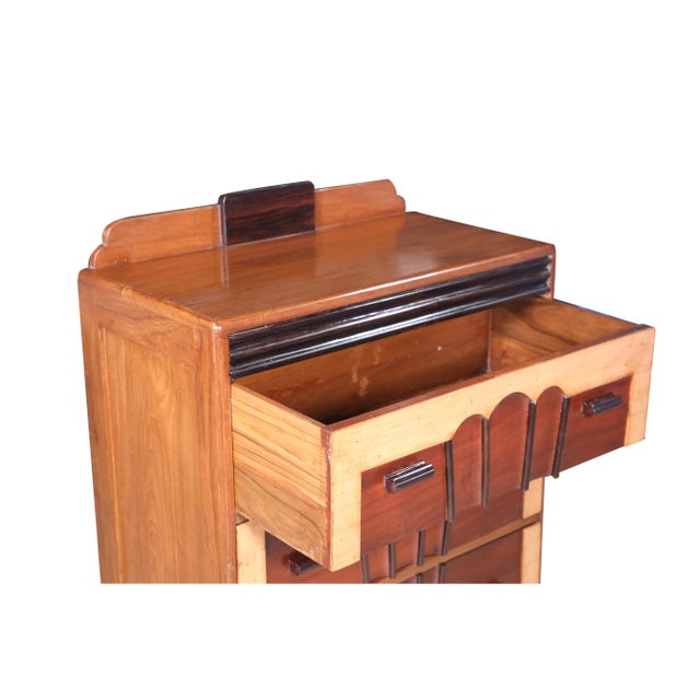1940s Late Art Deco Chest of Drawers, Dresser For Sale - Image 4 of 5