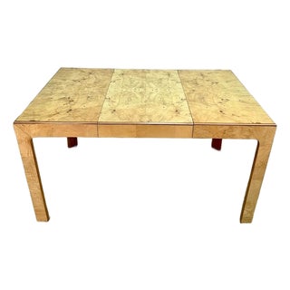 Henredon Scene Two Burl Dining Table For Sale