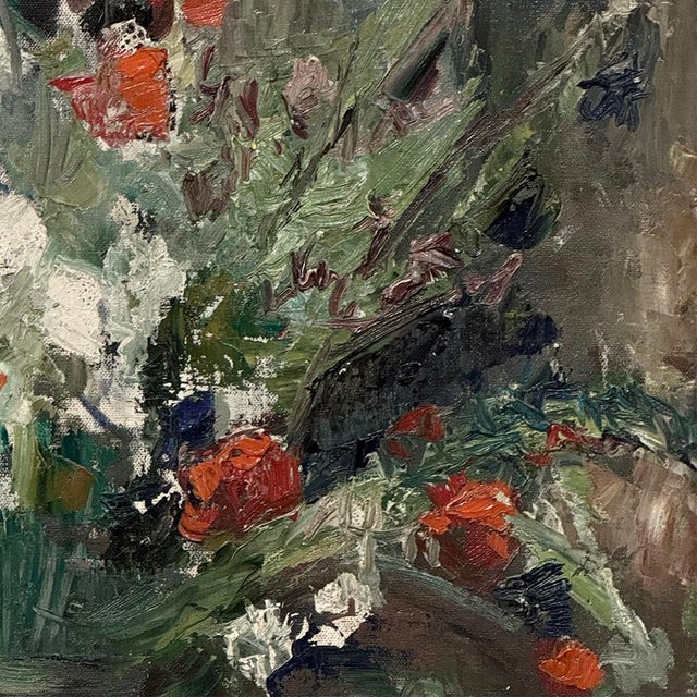 Antique Framed Oil Painting on Canvas by J. E. Muller For Sale - Image 13 of 16