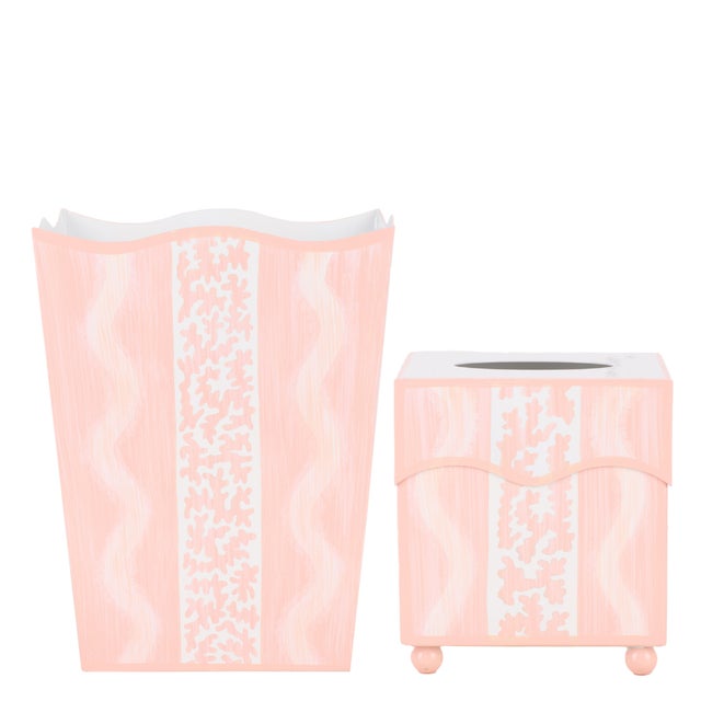 Add a touch of elegance to your home with our hand-painted metal tissue holders, and wastepaper baskets. Each item is...
