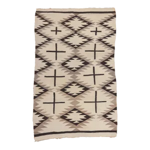 Early 20th Century Antique Crystal Navajo Style Rug, 03'09 X 05'10