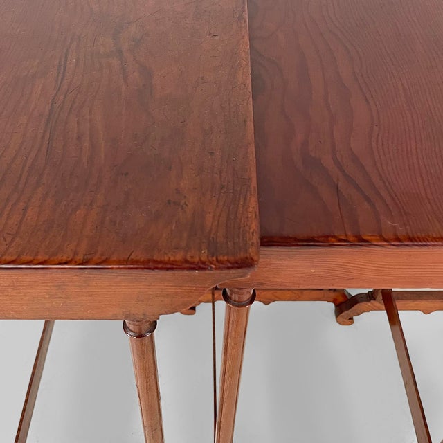 Italian Wooden Nesting Coffee Tables, Late 19th Century, Set of 3 For Sale - Image 13 of 18