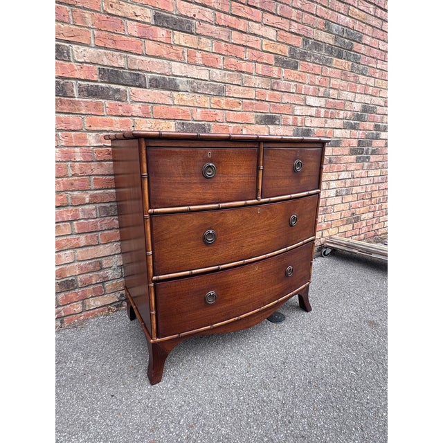 Wood 19th Century Faux Bamboo Chest For Sale - Image 7 of 14