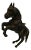 Leather Horse Figurine, 1950s For Sale
