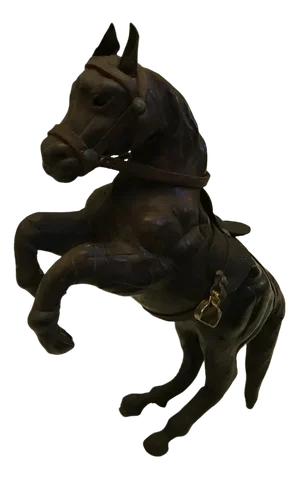Leather Horse Figurine, 1950s