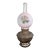 Antique B&h Electrified Oil Lamp With Hand-Painted Pink Opaline Globe, C. 1890 For Sale