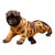 Vintage Cloisonne Enamel Tiger Figure – 12.2" Gilt Striped Beast Sculpture For Sale