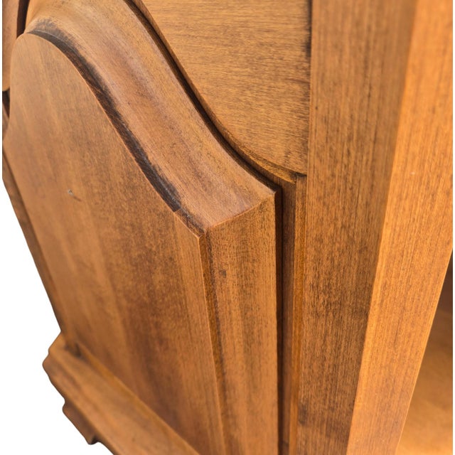 Boho Solid Rock Maple Nightstands- A Pair For Sale - Image 6 of 14