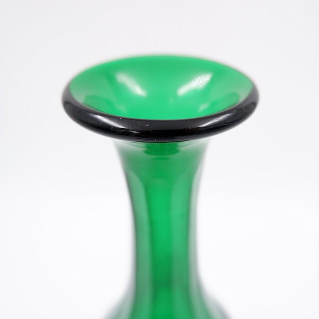 Forest Green Antique English Green Glass Decanter, 1870 For Sale - Image 8 of 11