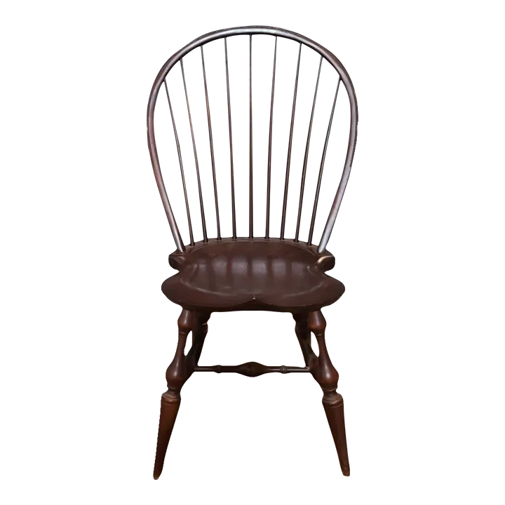 Dimes Bow Back Windsor Chairs Bench Made Chairish - Main Image