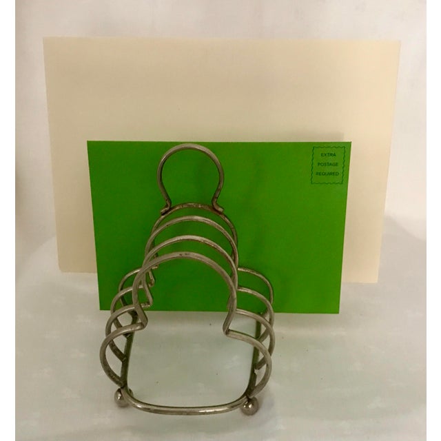 Antique Silver-Plated Toast Rack For Sale In New York - Image 6 of 7