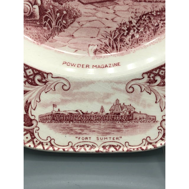 1950s 1st Edition China Hall Charleston Scene Plate For Sale - Image 5 of 11