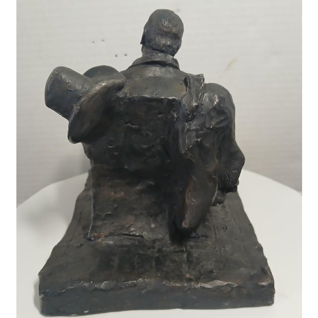 Wonderful Cast Resin Sculpture by Michael Garman the Chairman of the Range 1973 For Sale - Image 4 of 5