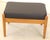Mid-Century Danish Footstool in Leather and Wood For Sale - Image 4 of 9