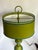 Chartreuse French Chartreuse Green and Blue Tole Bouillette Table Lamp For Sale - Image 8 of 12