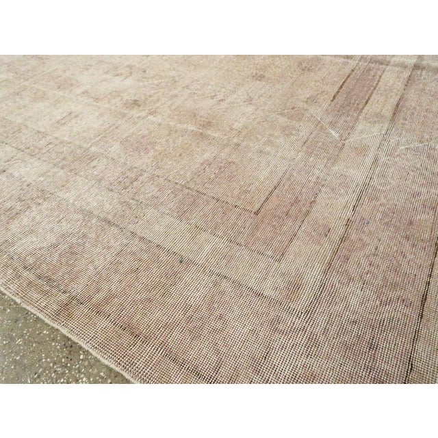 Ivory Distressed Style Late 20th Century Handmade East Turkestan Room Size Carpet For Sale - Image 8 of 10
