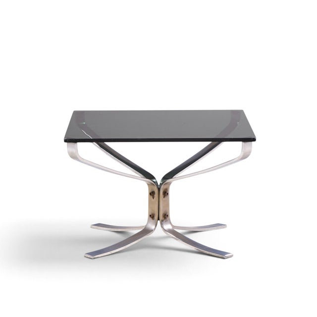 Metal Sigurd Ressell for Vatne Møbler Mid Century Chrome Falcon Side End Table For Sale - Image 7 of 9