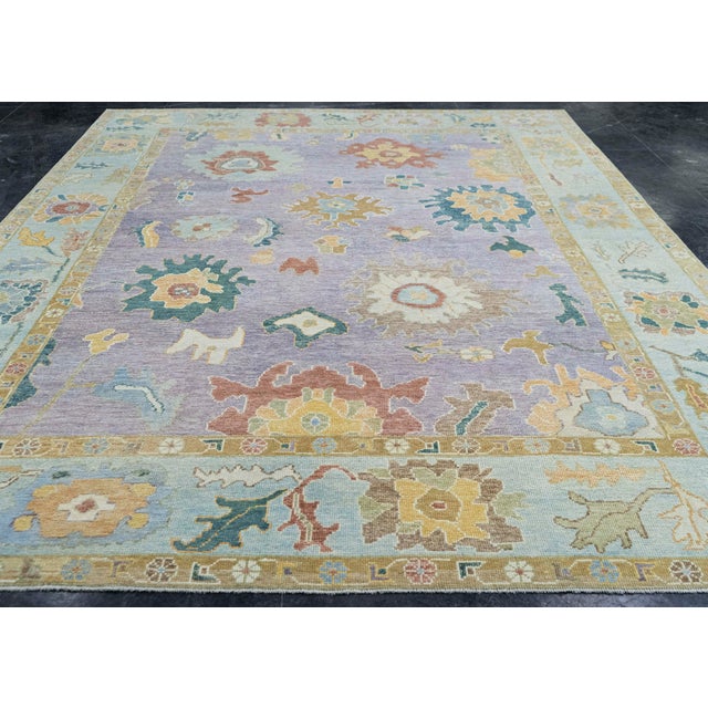 Turkish Oushak Rug 9'3" x 12'7" #20389 Explore a curated collection of hallway runners, wool rugs, and handmade...