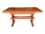Beautiful craftsmanship - gorgeous two-tone table. The main top and side extension wood grains have a slight 3D effect...