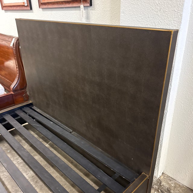 California King Van Thiel & Co. For Restoration Hardware Smythson Platform Bed For Sale In San Francisco - Image 6 of 12