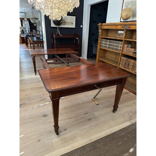 Wood Large English Dining Table For Sale - Image 7 of 18