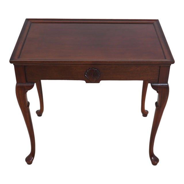 Hickory Chair Co Mahogany Queen Anne Tea Table For Sale