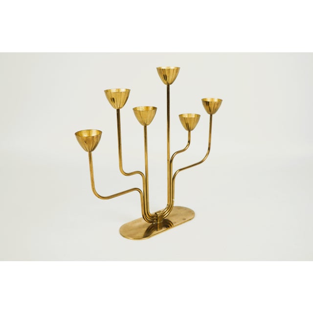Candlestick by Gunnar Ander for Ystad-Metall, Sweden, 1970s For Sale - Image 4 of 6