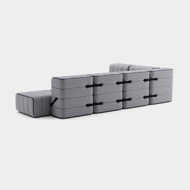 Contemporary Large Flexible Corner Sofa from Ambivalenz, Set of 12 For Sale - Image 3 of 5