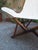 1970s Folding Armchair Tripolina Model in Wood, Iron and Fabric for Citterio, 1970s For Sale - Image 5 of 7
