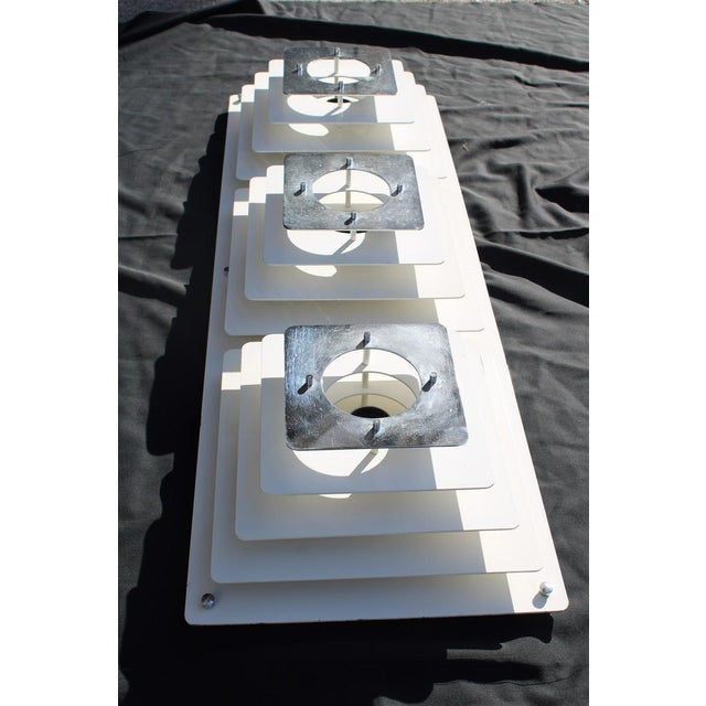 1960s Sculptural Minimalisa Ceiling Light in Enamelled Metal, Italy, 1960s For Sale - Image 5 of 11