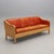1980s Patina Leather Beech Frame Yngve Ekstrom Three Seat Sofa, Sweden, Minimalist For Sale - Image 5 of 12