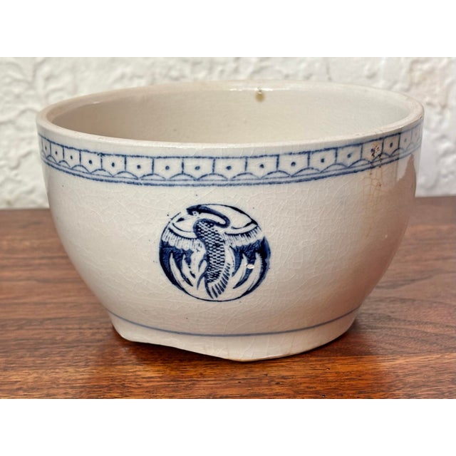 Chinese Porcelain Decorative Bowl With Phoenix Bird Medallions For Sale - Image 4 of 7