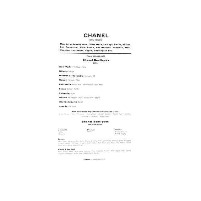 [30] pp. Glam HB promotional Chanel publication w/ Fashion Exhibition DVD Featuring photos by Karl Lagerfeld 2003 14 3/8"...