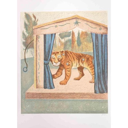 Lithograph hand colored realized by Enrico Benaglia. Edition of 120. Hand signed and numbered in pencil. Excellent...