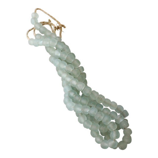 Sea Glass Celadon Bead Strand For Sale