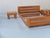Bed Frame and Bedside Tables in Elm Wood from Regain, France, 1980s, Set of 3 For Sale - Image 6 of 16