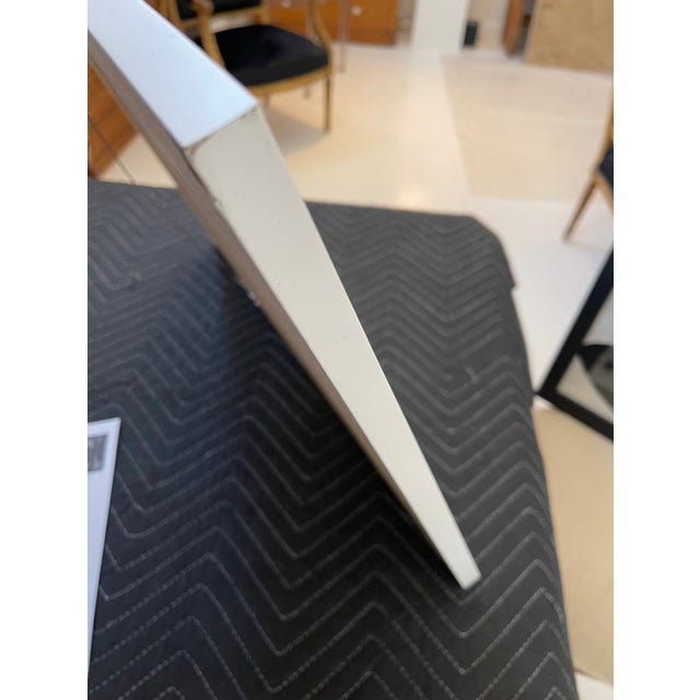 Abstract Mixed Media Artwork, Framed Brown Black Minimalist Wall Art For Sale - Image 4 of 4