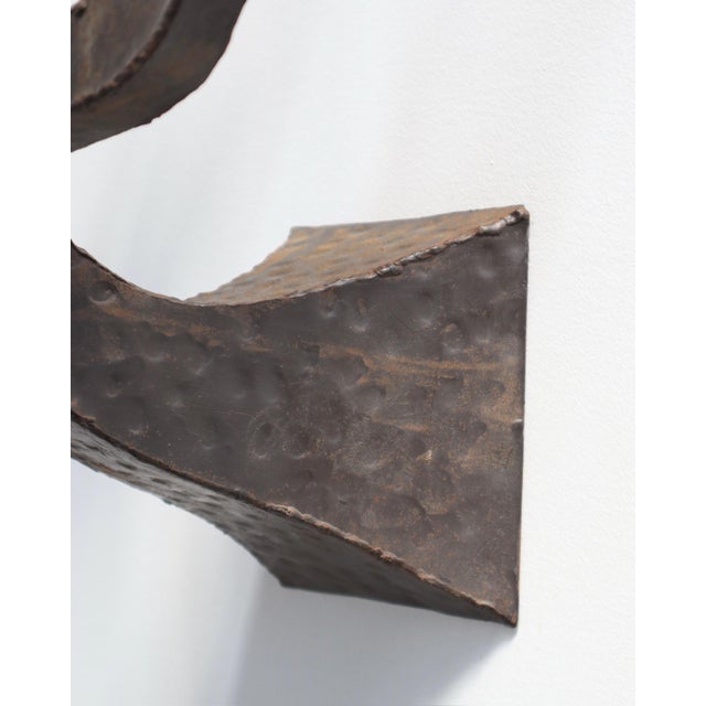 Vintage Brutalist Candelabra Candle Sconces, Pair For Sale - Image 4 of 6