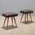 Vintage Stools in Beech and Leatherette, Italy, 1950s, Set of 2 For Sale - Image 8 of 8