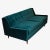 Mid-Century Modern Knoll Era Sofa in Emerald Green Performance Velvet For Sale - Image 3 of 7