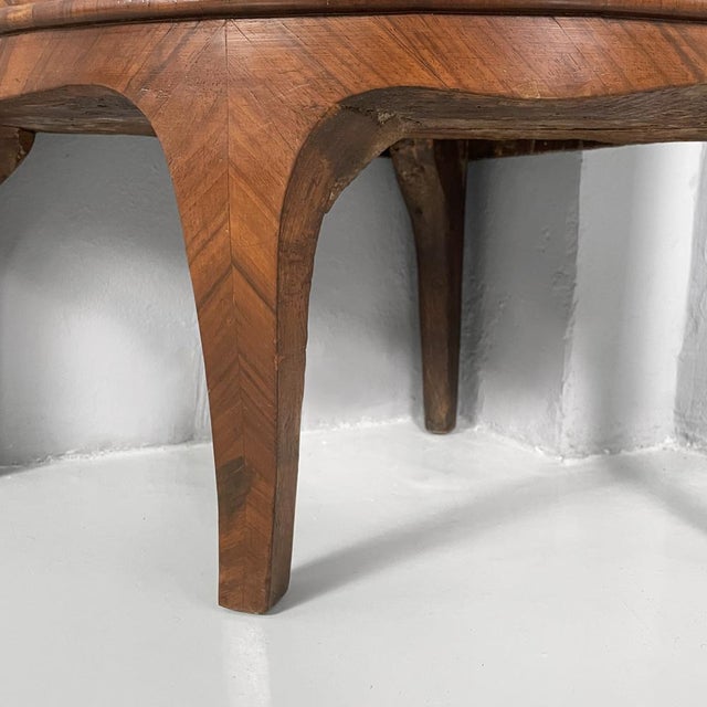 Vintage English Corner Cabinet in Inlaid Wood, 1940s For Sale - Image 16 of 18