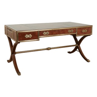Vintage Leather Top Desk From the Hemmingway Collection by Thomasville For Sale