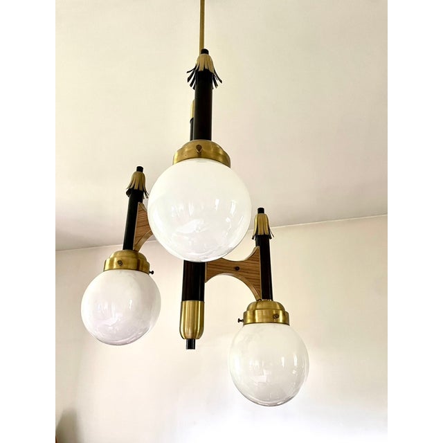 Vintage Italian Pendant Light from Targetti, 1950 For Sale - Image 10 of 15