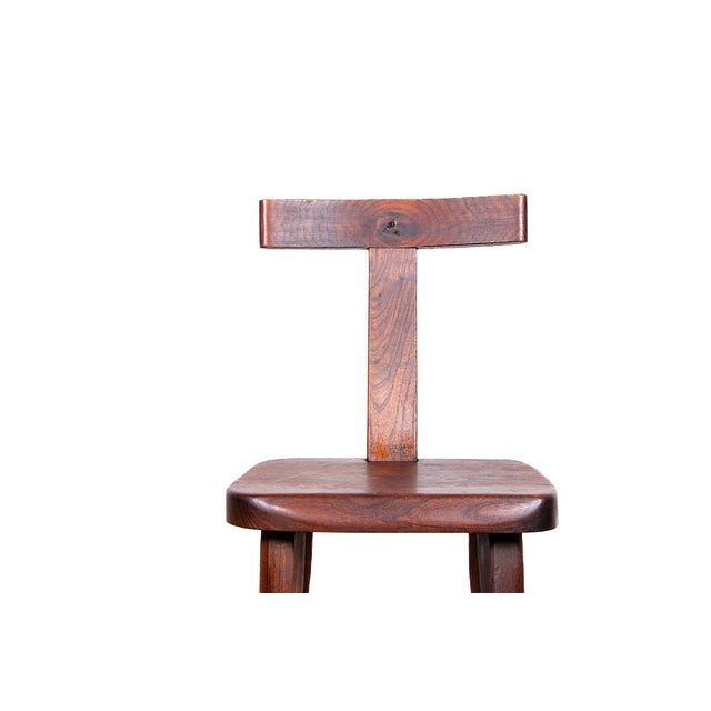 Brutalist Scandinavian T Model Chairs in Elm in the style of Olavi Hanninen, 1960s, Set of 4 For Sale - Image 3 of 18