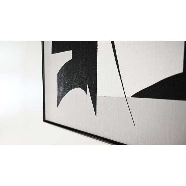 Abstract Composition, Acrylic on Canvas, 1970s For Sale - Image 7 of 13