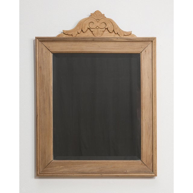 19th Century 19th Century France Tan Wood Mirror For Sale - Image 5 of 10