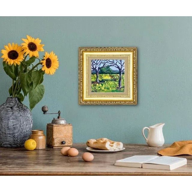 Mustard Grass, Expressionist Oil Painting Landscape For Sale In Reno/Lake Tahoe - Image 6 of 7