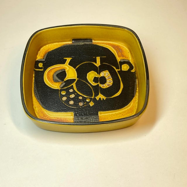 Mid-Century Modern 1968 Danish Johanne Gerber Tenera Series Apple Design Decorative Dish For Sale - Image 3 of 6